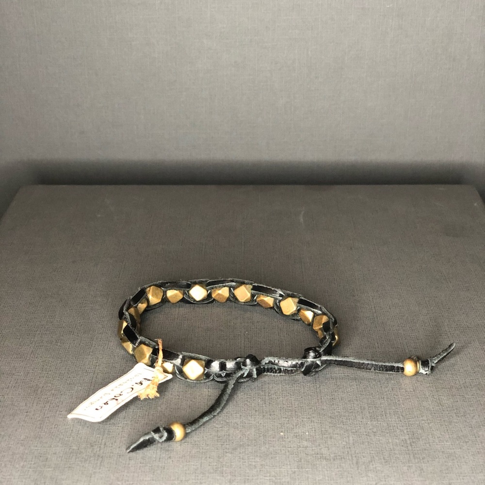 M.Cohen Men’s studded leather bracelet